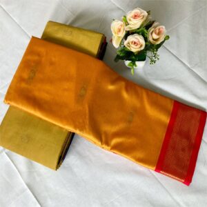 Charismatic Paithani Saree LightOrange Red Color 6.30 Meter